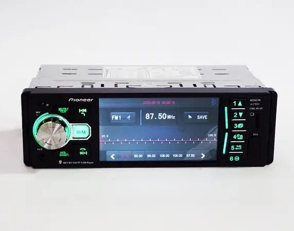 Универсальная Автомагнитола MP5 4026 BT 4.1" сенсорным монитором с дисплеем,для прослушивания музыки, просмотра видео, есть возможность подключения камеры заднего вида+ Пульт ДУ,цветной экран, Bluetooth соединение 