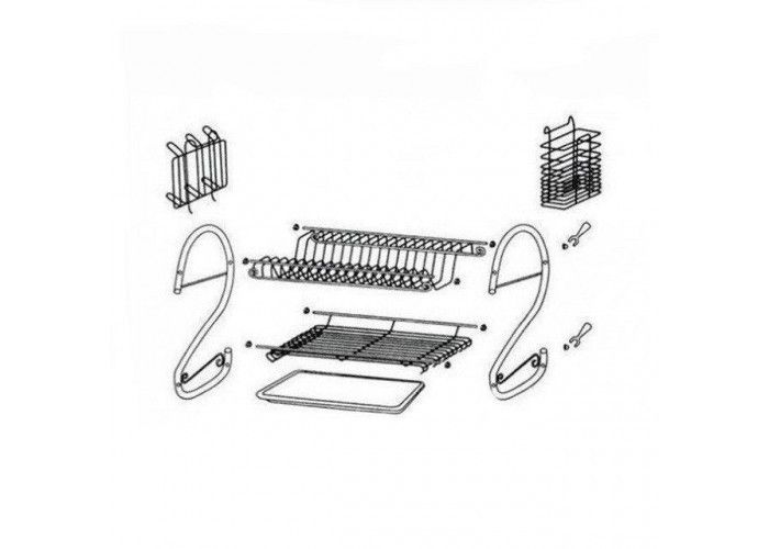 Сушилка для Посуды kitchen storage rack подставка для посуды, органайзер для посуды