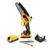 Аккумуляторная мини Пила DeWalt 8" DCM160N 24V 4AH шина 20 см, сучкорез Девольт для резки веток, обрезки деревьев и кустарников