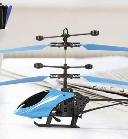 Вертолет на радиоуправлении Induction aircraft, детская игрушка интерактивная с сенсорным управлением от ладони