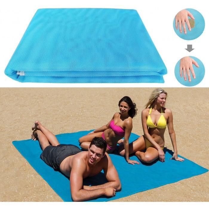 Пляжный коврик Антипесок Пляжная чудо подстилка Анти песок 200*200 Sand Free Mat