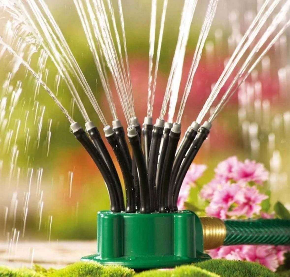 Зрошувач Water Sprinklers 360 для поливу, Спринклерний зрошувач - розпилювач для газону 360 Multifunctional Water Sprinklers, Розумна система поливу 12 в 1, Поливальна система автоматична, Дощувач городний, Розбризкувач для саду