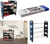 Полка для обуви Stackable Shoe Rack 12 пар, стойка для хранения обуви 4 полки