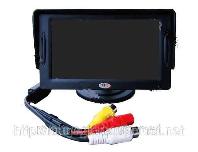 Монітор для камери заднього виду TFT LCD екран 4,3”, автомобільний монітор для камери заднього виду