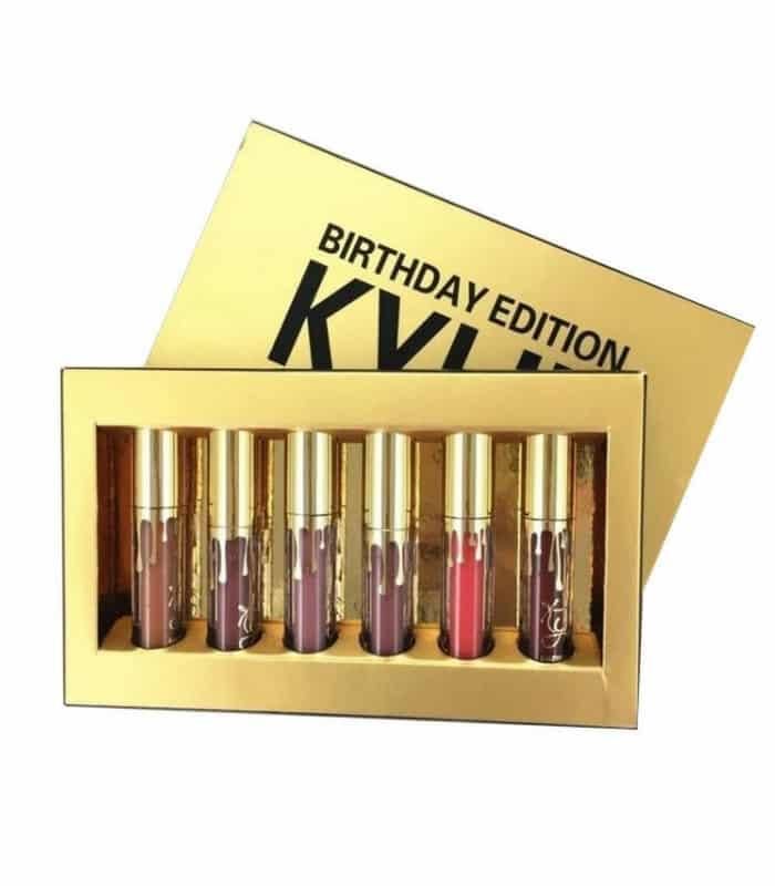 Набор матовых жидких помад Kylie Birthday Gold