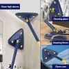 Портативная Универсальная Треугольная швабра-лентяйка Multi function Mop MA-89, с функцией поворота на 360, с отжимом, для мытья окон и всех поверхностей, многофункциональная,для Влажной и сухой уборки, Телескопическая швабра