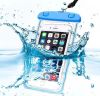 Водонепроницаемый универсальный Чехол для телефона Phone Holder For Water Parks Swim для защиты смартфона и других вещей во влажных условиях, защита в дождь, в снег, во время перемещения водой, в походных условиях, на пляже, в бассейне, аквапарке