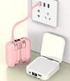 Компактный мини павербанк Powerbank Viaking N3 50000 mAh  универсальное зарядное устройство с косметическим зеркальцем для макияжа,зарядка для телефона,внешний аккумулятор с дисплеем,портативная батарея