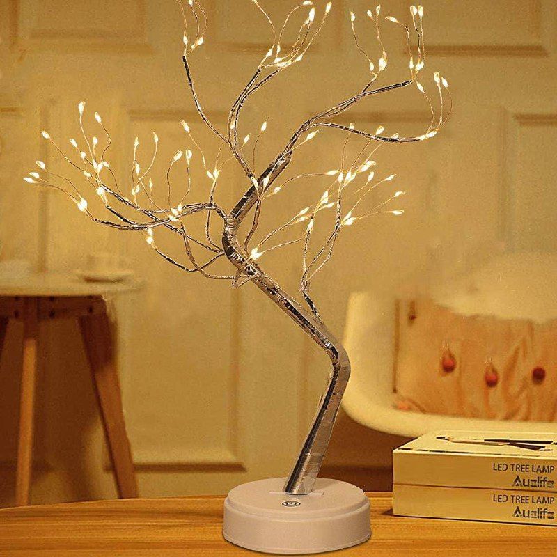 Декоративный ночник дерево настольный светильник Bonsai led tree light h20in N1 Декоративное светодиодное многофункциональное дерево от USB или 3AA,  эстетичное и универсальное освещение для вашего пространства