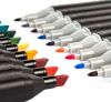 Универсальный Набор Портативных двусторонних маркеров, Sketch Marker, 36 цветов в сумочке, два наконечника разной формы, для рисования на бумаге, картонах, дереве и других поверхностях, для скетчинга