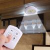 Комплект универсальных портативных компактных LED светильников с пультом и таймером LED light with Remote Control Set, набор светодиодных ярких светильников с пультом ДУ 3 шт, беспроводные лед лампы, мини ночники