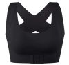 Короткий эластичный бюсгалтер Спортивный ChestSupport Waist And Long Back NO SBK 66 с коротким низом, бесшовный топ пуш-ап для фитнеса, для корекции груди,поддерживающий бюстгальтер-борцовка,лиф с застежкой спереди