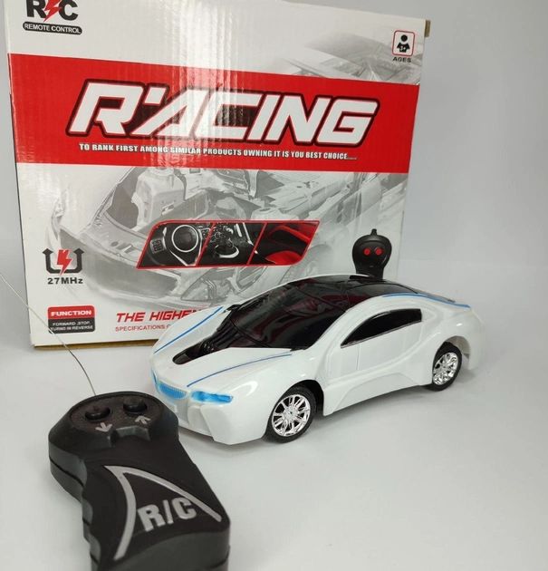Машинка на радиоуправлении со звуковыми эффектами RACING, реалистичное впечатление езды, детская увлекательная интерактивная игрушка, радиоуправляемая трюковая звуковая машина, игрушечный автомобиль с пультом
