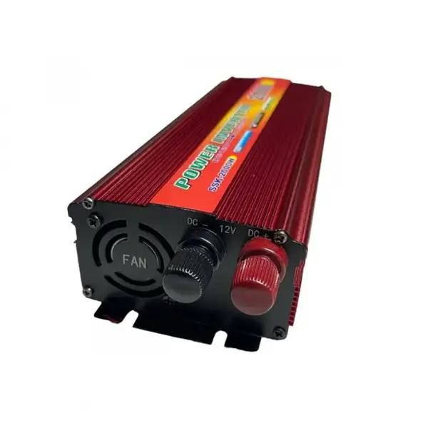 Портативный Универсальный Преобразователь напряжения 12V 220V 2000W, компактный автомобильный инвертор с розеткой и разъёмом USB, для преобразования электричества из 12 В в 220 В,  подключать через прикуриватель или к клеммам аккумулятора