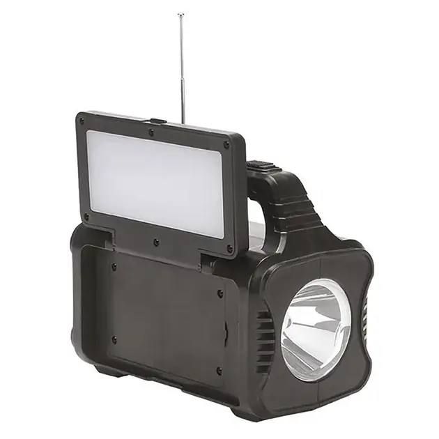 Солнечная станция GDPlus GD-8076, солнечная система, фонарь колонка, Фонарь Power Bank, FM радио, Bluetooth, 4 лампочки с солнечной панелью