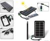 Портативная Универсальная Компактная Солнечная панель CCLamp CL-630 c USB кабелем 3W, мини-электростанция,батарея заряжаемая от солнца для зарядки любого мобильного телефона или устройства с мультикабелем 5в1