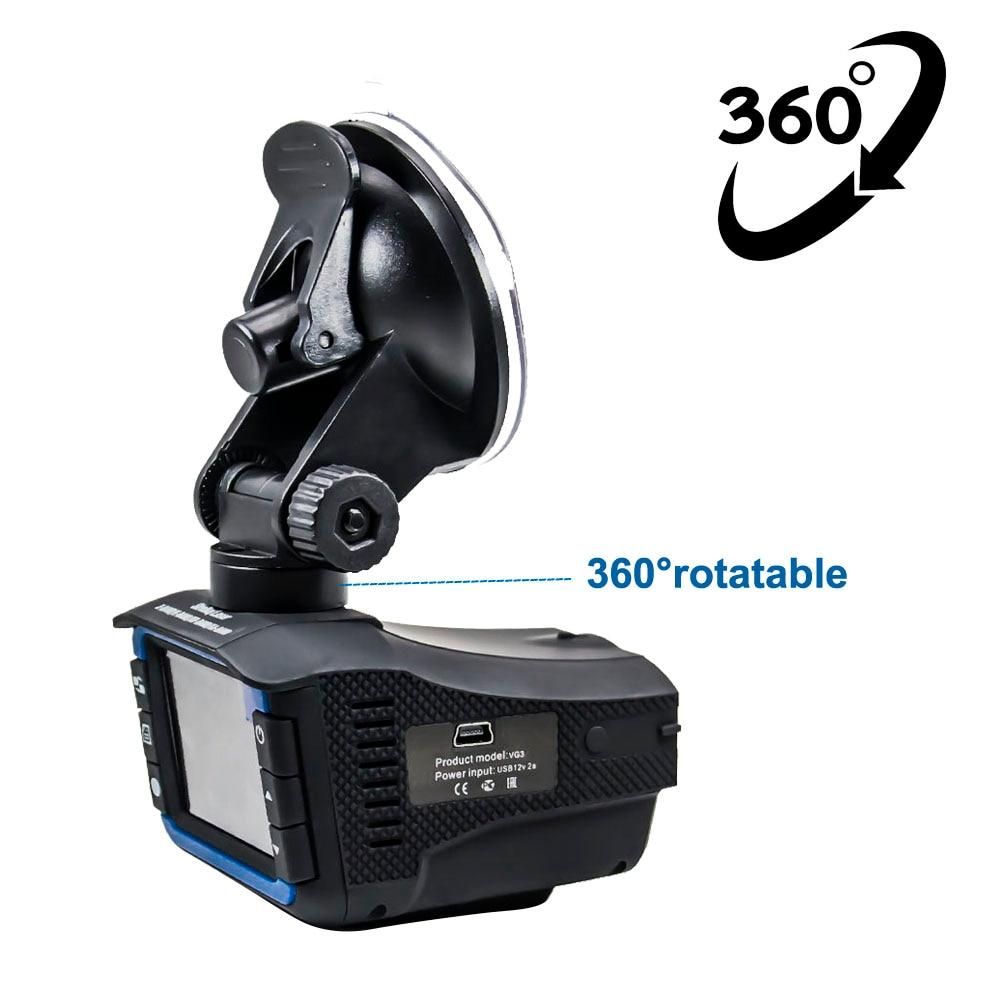 Автомобильный видеорегистратор DVR X7 360° 2 В 1 FULLHD 1080P