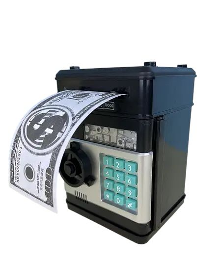 Электронная копилка-сейф с кодовым замком Mony Safe, сейф-копилка Банкомат, Копилка для бумажных денег и монет