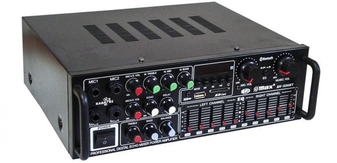 Усилитель мощности звука UKC AV-326BT, Интегральный усилитель, стерео усилитель