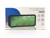 Многофункциональные часы настольные DT-6508 с будильником и USB зарядкой с зеленой подсветкой, компактные портативные универсальные лед часы, Электронные часы зеркальные,3 режима,время,дата,температура