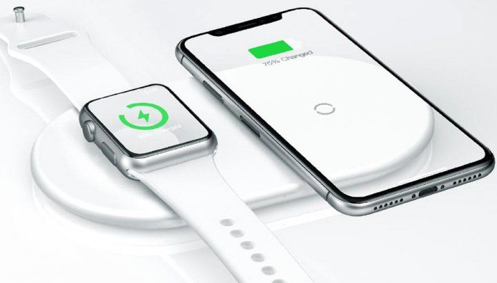 Беспроводное зарядное устройство Baseus Smart 2 в 1 Llightning WX2IN1-B02