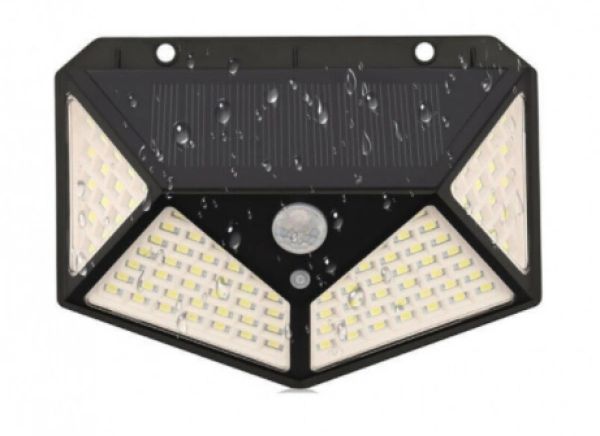 Фонарь навесной с датчиком движения BL CL 100 -100led + solar с датчиком движения, уличный LED светильник водонепроницаемый, автоматическое включение