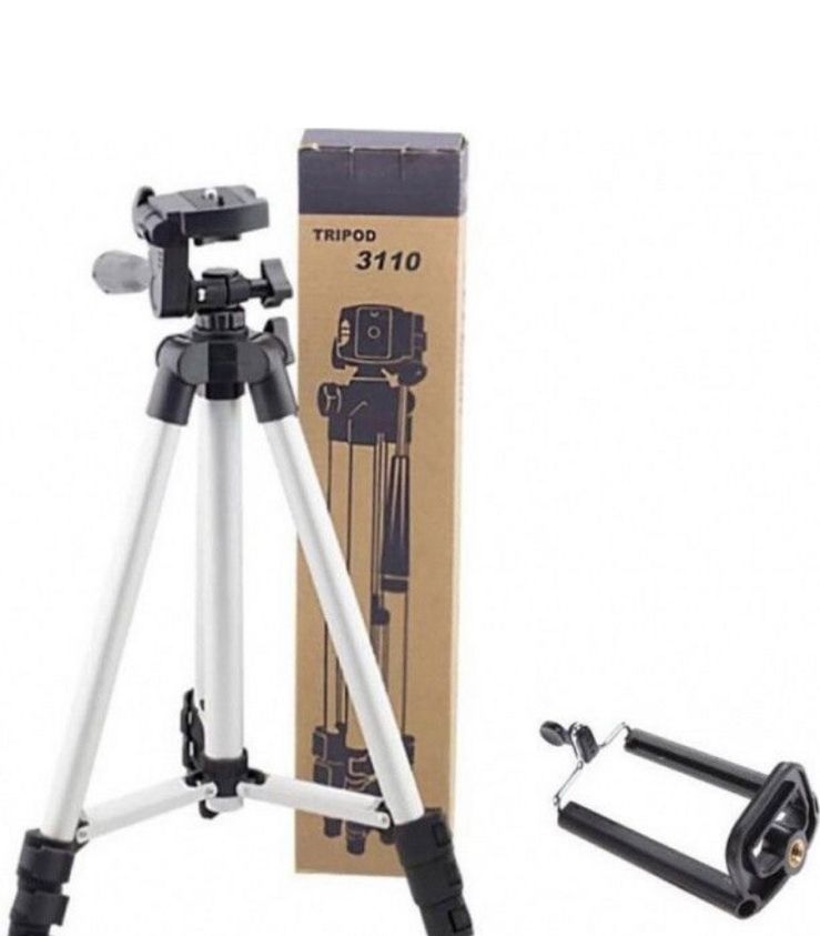 Телескопический штатив для фотоаппарата TRIPOD 3110 для камеры, телефона, трипод, тринога для фотоаппарата 360°