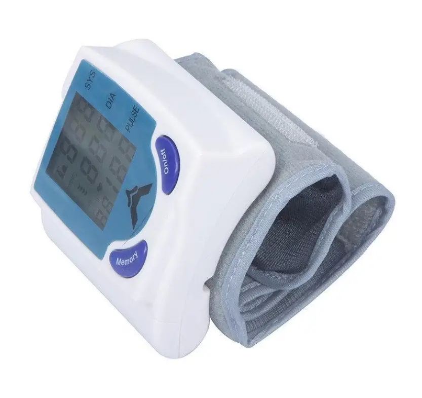 Измеритель Цифровой автоматический тонометр Blood Pressure Monitor для измерения артериального давления и пульса, Автоматический наручный тонометр на запястье, Высокоточный портативный прибор с памятью