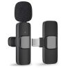 Петличный беспроводной микрофон К8 для смартфона PowerMe Wireless Mic iOS с Type-C, Микрофон петличка на одежду с шумоподавлением
