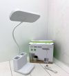 Настольная лампа аккумуляторная X-BAIL QP-2209-B USB с органайзером 3 режима освещения, гибкая настольная лампа с подставкой для телефона