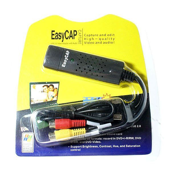 USB карта видеозахвата EasyCap 2.0. Видеонаблюдение. Система захвата видео