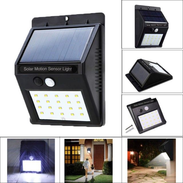 Светодиодный фонарь с датчиком движения и солнечной панелью Solar 609 + solar 30 диодов