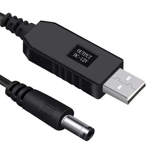 Кабель питания для роутера 12V от Power Banka USB * DC 5.5*2.5mm, кабель для Wifi роутеров
