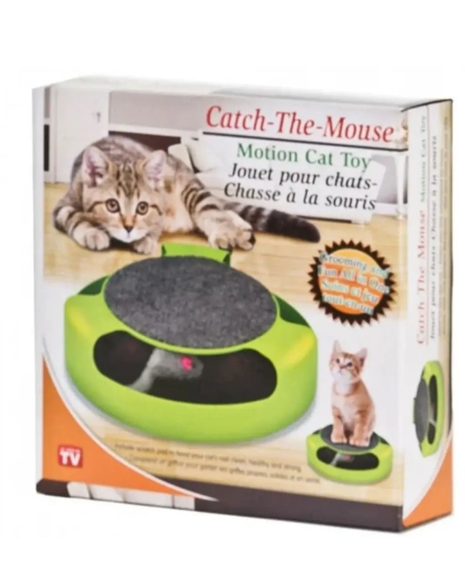 Интерактивная игрушка когтеточка для котов и кошек поймать мышку Catch The Mouse