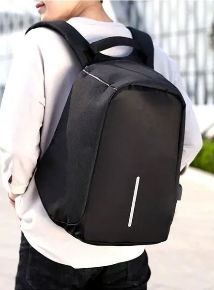 Рюкзак антивор Bobby 45х30х16,5 см с USB  с защитой от краж черный, Универсальный рюкзак для ноутбука Бобби
