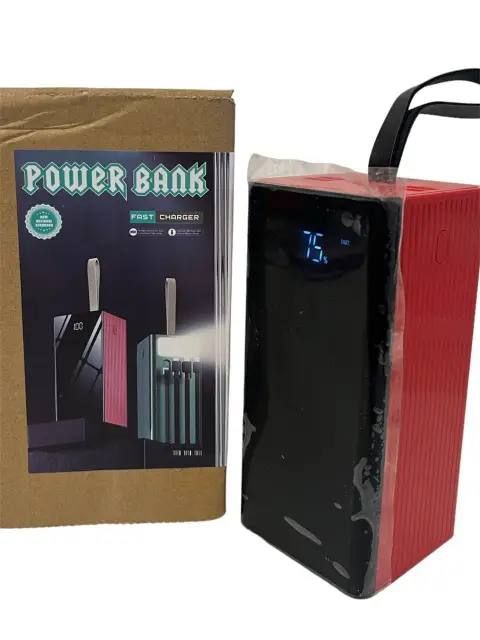 Универсальная мощная портативная мобильная батарея Power Bank 50000 mAh Fast Changer, практичный переносной внешний аккумулятор для зарядки, многократное питание ваших устройств, 3 кабеля зарядки