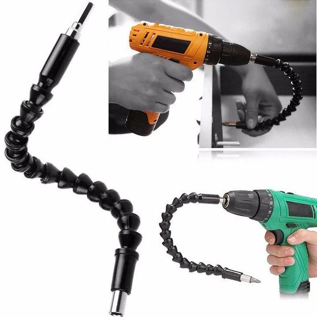 Отвертка Snake Bit с гибкой удлиняющей битой 30 см из 6 насадок