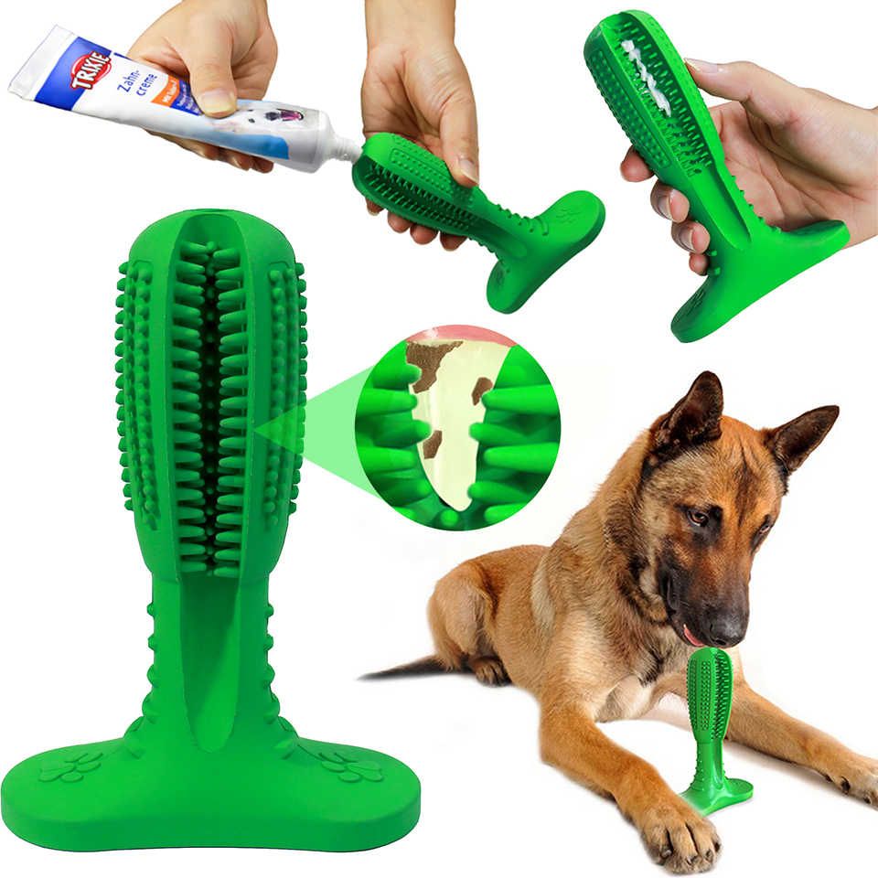 Жевательная игрушка для собак из натуральной резины Dog Chew Brush, Зубная щетка для собак