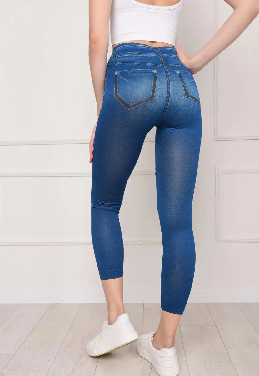 Утягивающие корректирующие джинсы джеггинсы Slim`n Lift Caresse Jeans, Утягивающие брюки  лосины