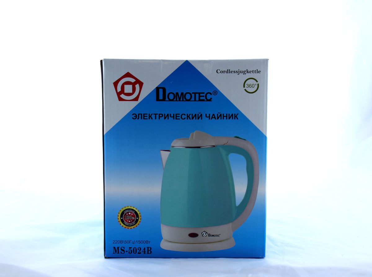 Чайник из нержавейки на 2 л MS 5024 Синий 220V/1500W