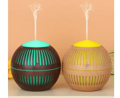 Бесшумный функциональный Настольный Увлажнитель Воздуха Ночник с LED подсветкой Humidifier Aroma Air Diffuser, Ультразвуковой диффузор-ароматизатор, аромадиффузор светодиодный светильник, 7 цветов подсветки, лампа для ароматерапии