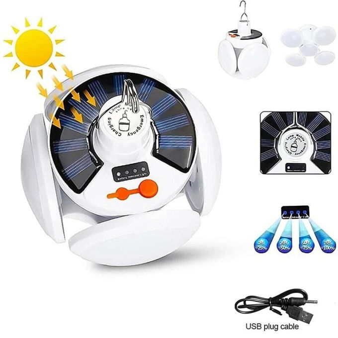 Универсальный складной фонарь BL-2029 Solar, лампа для кемпинга, аварийный светильник на солнечной батарее