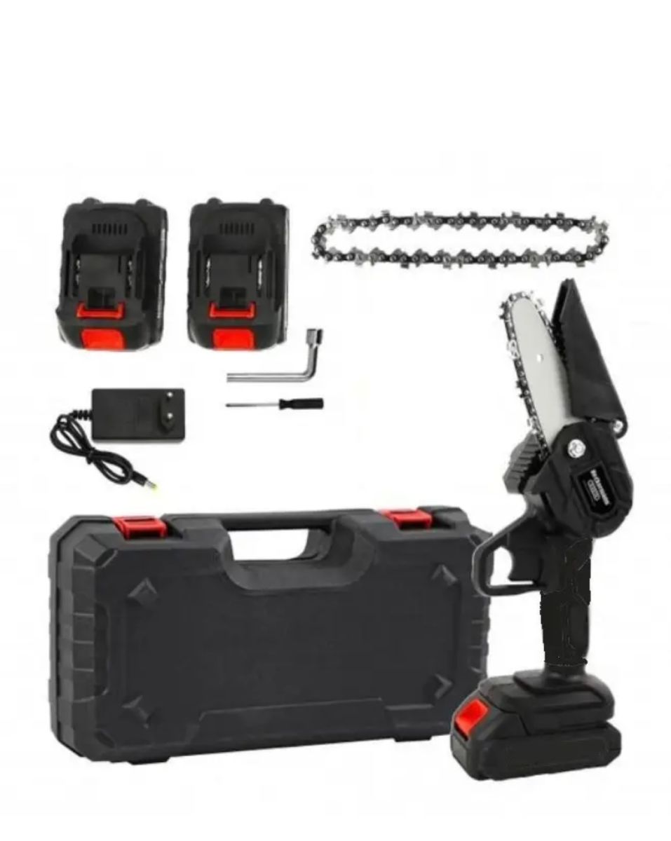 Аккумуляторная мини-пила цепная Lithium 48V 5000 mAh 550 Вт 6 дюймов на 2 аккумулятора в кейсе