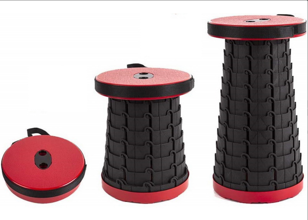 Портативный выдвижной складной стул Telescopic Stool для пикника, туризма, рыбалки