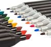 Универсальный Высококачественный Набор двусторонних маркеров, Sketch Marker, 48 цветов для рисования,скетчинга, комплект маркеров для создания скетчей и эскизов,с портативным чехлом