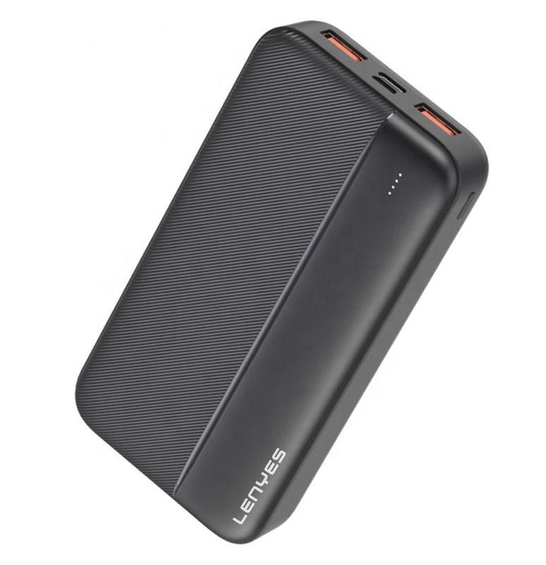 Power bank LENYES PX263 20000mAh (реальная емкость), компактный универсальный павербанк, внешняя аккумуляторная батарея, портативная мобильная батарея с быстрой зарядкой, переносное зарядное, аккумулятор для зарядки
