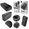 Power bank LENYES PX591 50000mAh (реальна ємність) 20W+PD QUICH CHARGE, портативная внешняя аккумуляторная мобильная батарея, универсальный павербанк для зарядки, компактная зарядная батарея с быстрой зарядкой