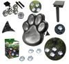 Светящиеся Следы Paw Print Light На Солнечной Батарее, Автономный уличный светильник в грунт, Уличный Тротуарный Светильник в форме следов, светодиодные следы с защитой от влаги, фонарь-лапки садовый газонный