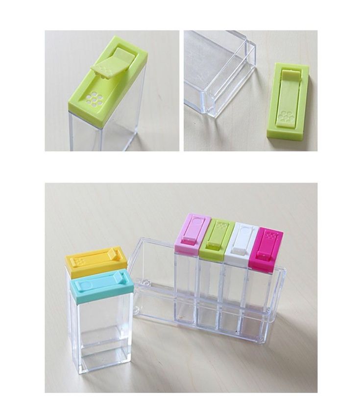 Органайзер для хранения специй Supretto Seasoning Piece Set six на 6 ячеек на подставке, набор спецовниц для хранения приправ и специй