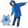 Мягкая плюшевая Детская удобная универсальная Пижама Kids Huggle Pets Толстовка–Комфортный Плед с рукавами для детей 3 в 1 Подушка + Игрушка + Худи Универсальный размер до 150 см, трансформер с капюшоном забавные животные